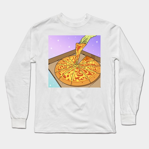 Fairytale Pizza Delivery Long Sleeve T-Shirt by gnomeapple